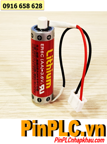 Maxell ER6C Super (Zắc PH2.54-3P); Pin nuôi nguồn PLC Maxell ER6C SUPER lithium 3.6v AA1800mAh